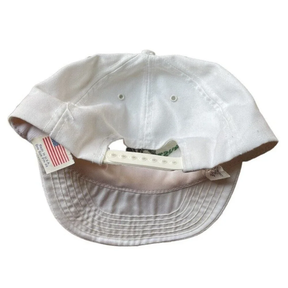 Rusty Wallace Kodiak Racing USA Made 1989 Snapback Hat Cap Men White